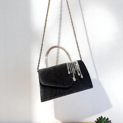 Black Velvet Clutch - Image 5